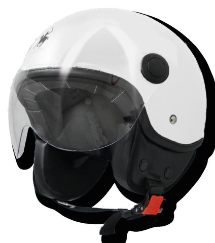 CASCO DEMI JET V/ELIX ECE2206 BIANCO