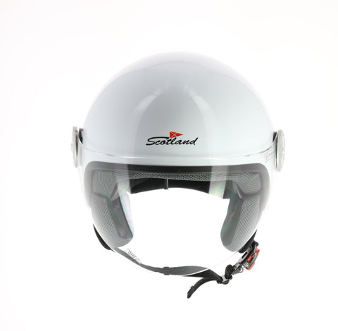 Casco Scotland Demi Jet Bianco Lucido 120024