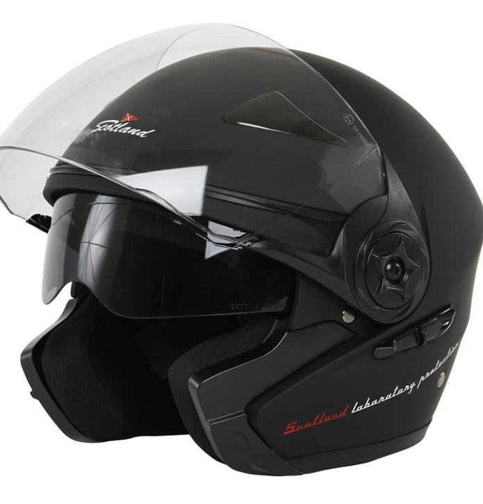 CASCO JET C/OCCHIALI FORCE 03.2 NERO OPACO