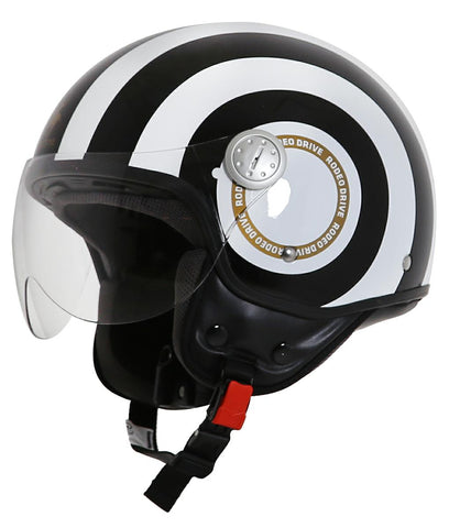 CASCO DEMIJET BANDS NERO BIANCO