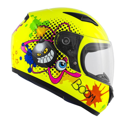 CASCO KAPPA BABY INTEGRALE BOOM GIALLO FLUO