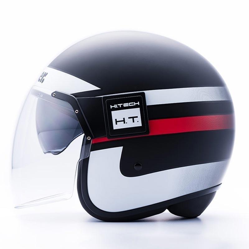 CASCO POD H86 NERO BIAN ROSS STRIPES HS0020