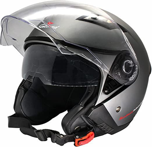 CASCO JET JACK NERO OPACO