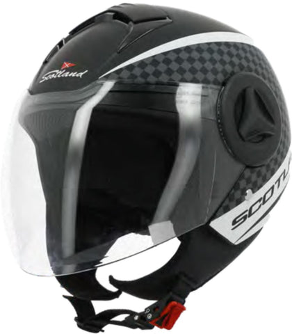 CASCO ELITE GRAPHIC 06 NERO OPACO BIANCO