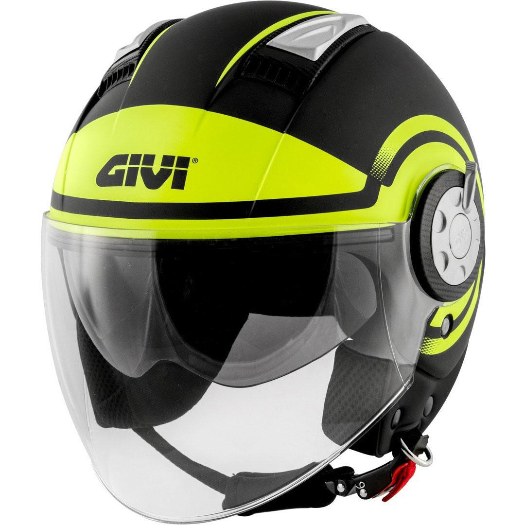 CASCO GIVI H111 R-ROUND NEW NERO OPACO GIALLO