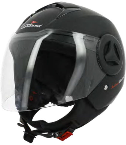 Casco Demi Jet Scotland 120032 Elite Nero Opaco