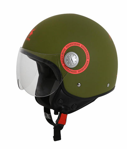 CASCO DEMIJET VERDE/ARANCIO OPACO