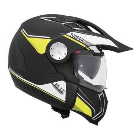 CASCO INTEGRALE POLIC NERO/GIALLO F.S.