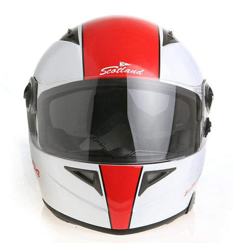 CASCO INTEGRALE FORCE 04 STAR BIANCO ROSSO