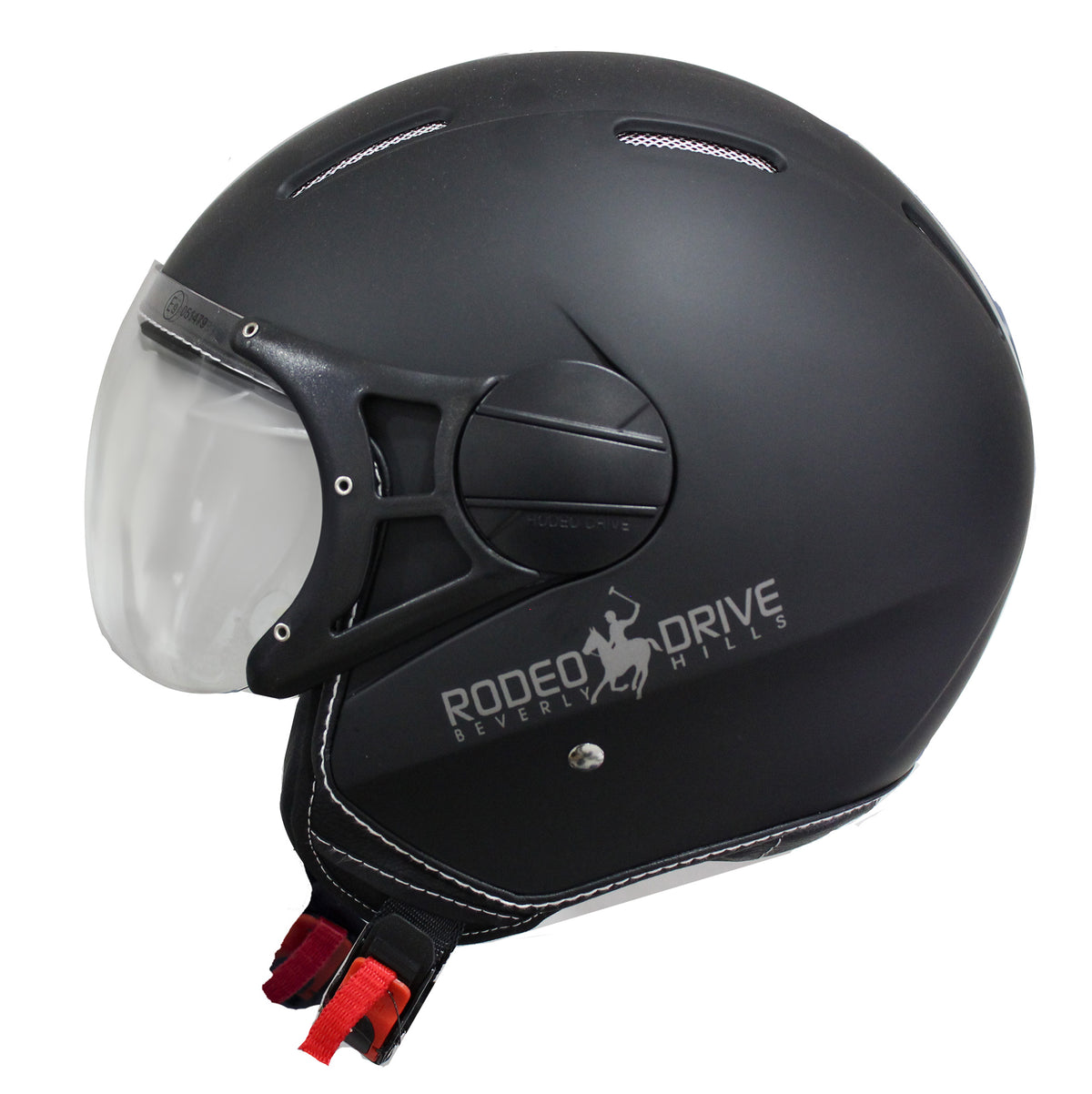 CASCO JET RODEO RD115LUXUS NERO OPACO BOMBER