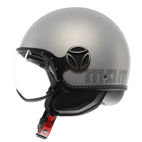 CASCO MOMO DESIGN EVO HIP 06 GRIGIO CHIARO CERULEAN