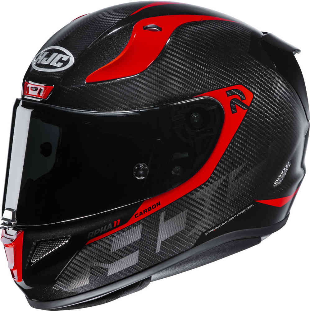 CASCO MC1 CARBON BLEER NERO ROSSO