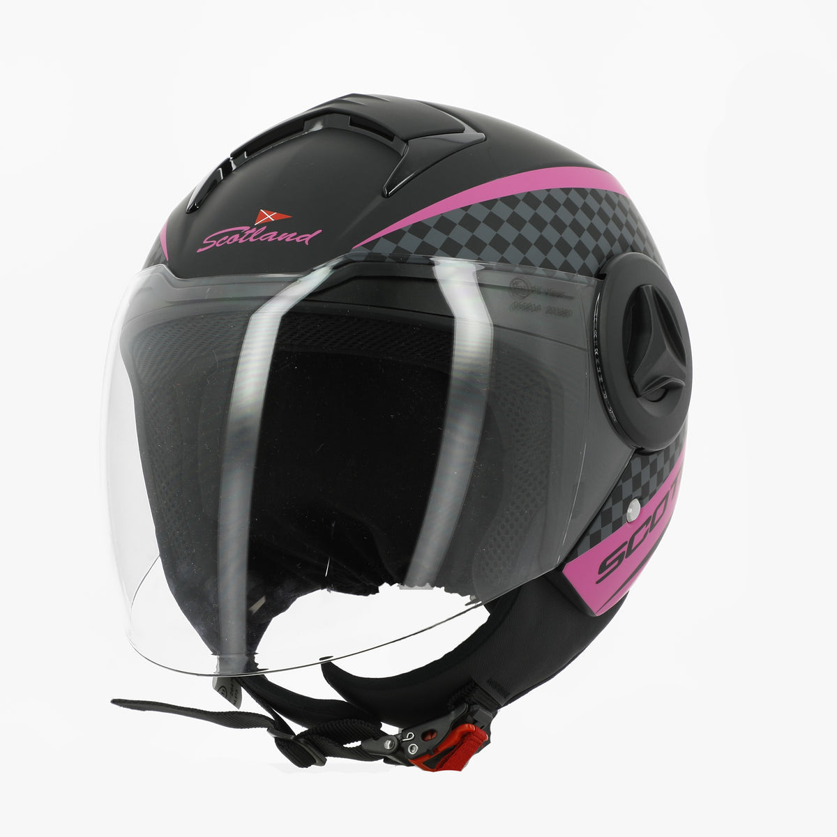 CASCO ELITE GRAPHIC 06 NERO OPACO / FUXIA