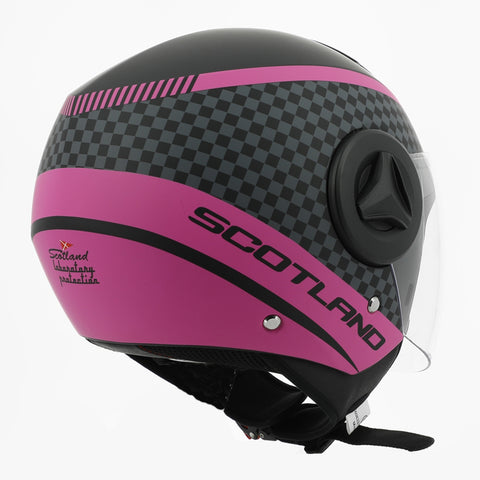 CASCO ELITE GRAPHIC 06 NERO OPACO / FUXIA