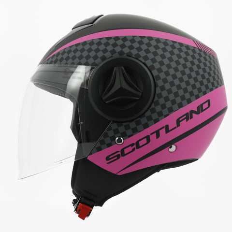 CASCO ELITE GRAPHIC 06 NERO OPACO / FUXIA