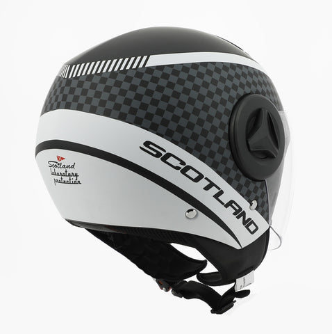 CASCO ELITE GRAPHIC 06 NERO OPACO BIANCO