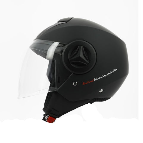 Casco Demi Jet Scotland 120032 Elite Nero Opaco