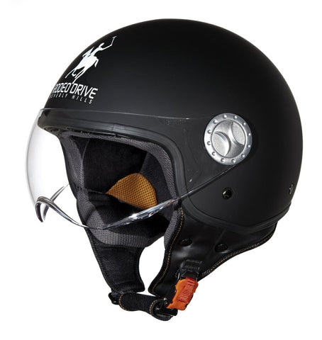 CASCO D/JET VISIERA NERO OPACO