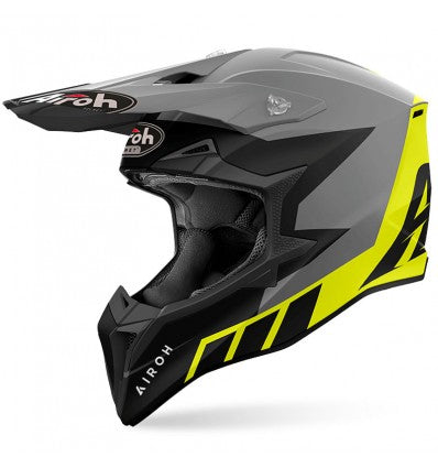 CASCO AIROH WRAAP RELOADED GIALLO GRIGIO OPACO