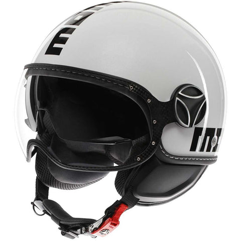 CASCO MOMO DESIGN 06 BIANCO NERO