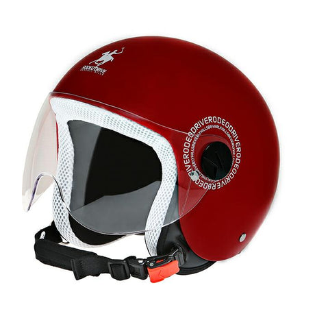 CASCO KID RODEO ROSSO BIANCO