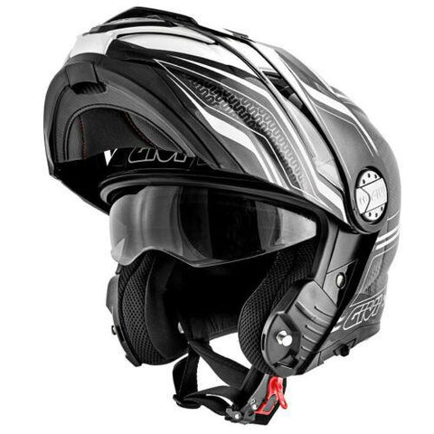 CASCO GIVI X33 CANYON LAYERS NERO BIANCO LUCIDO