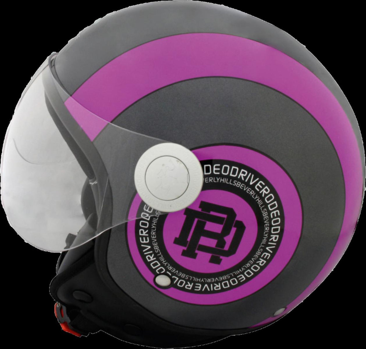 CASCO DEMIJET CIRCLE GRIGIO/FUCSIA FLUO