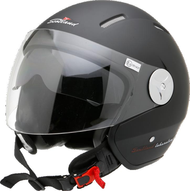 CASCO JET SUN VISOR NERO OPACO