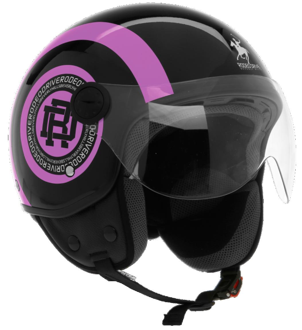 CASCO DEMIJET BANDS NERO FUCSIA