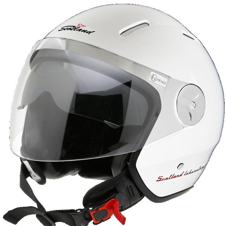 CASCO JET SUN VISOR BIANCO