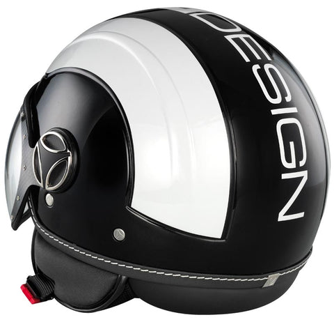 CASCO MOMODESIGN AVIO BIANCO/NERO METAL