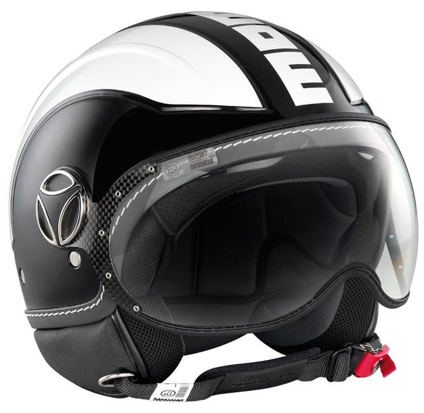 CASCO MOMODESIGN AVIO BIANCO/NERO METAL