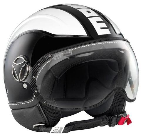 CASCO MOMODESIGN AVIO BIANCO/NERO METAL